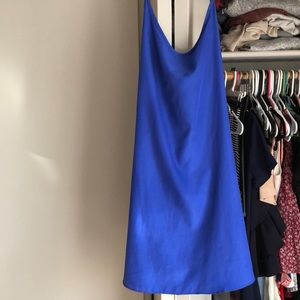 Royal blue forever 21 strappy slip dress